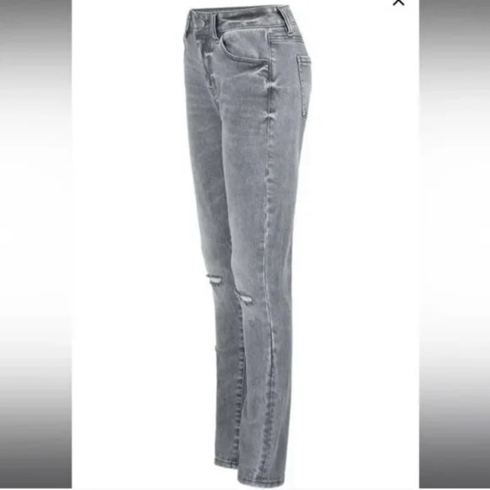 Cabi High Skinny Gray Vapor Wash Denim Jeans #3939